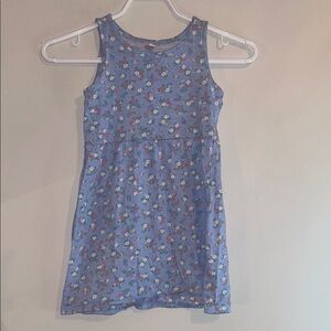 Blue Scoop Neck Sleeveless Sundress